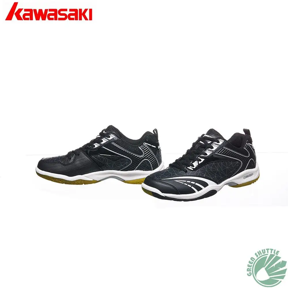 K-155-Black Профессиональный Kawasaki K159 K-155 K-156 кроссовки высокие эластичные помещенный в стиле унисекс, для игры в бадминтон - Цвет: K-155-Black