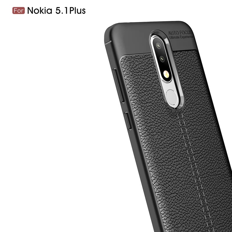 Чехол для телефона Nokia 5 1 Plus роскошный Противоскользящий мягкий силиконовый