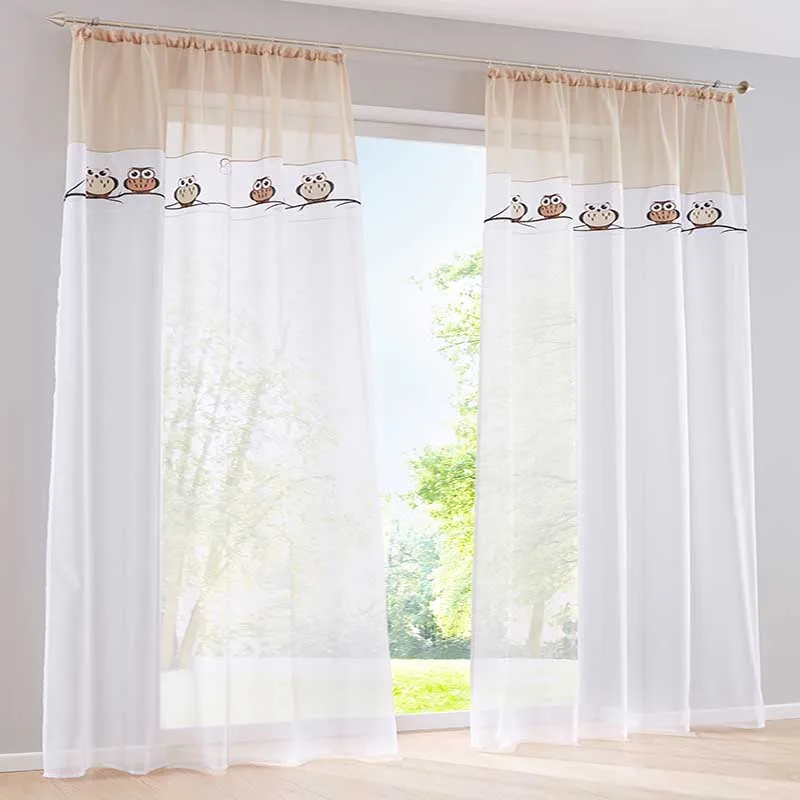 Современные прозрачные тюлевые шторы для спальни оконные гостиной кухни