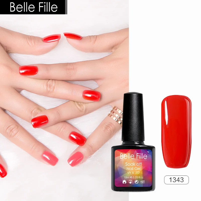 Belle Fille 10 мл гель лак для ногтей Гибридный стойкий УФ Гели Soak Off Гель искусство полу
