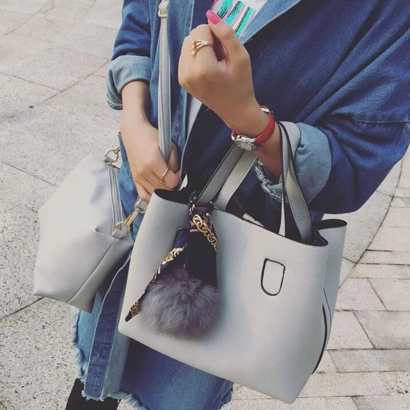 Женская сумка из искусственной кожи с текстурой личи Vogue Star женская двух частей