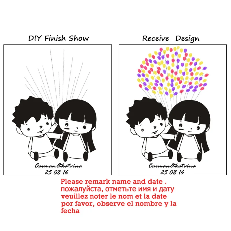 Оригинальный дизайн простой красочный Dreamlike Baby с наилучшими пожеланиями подарок