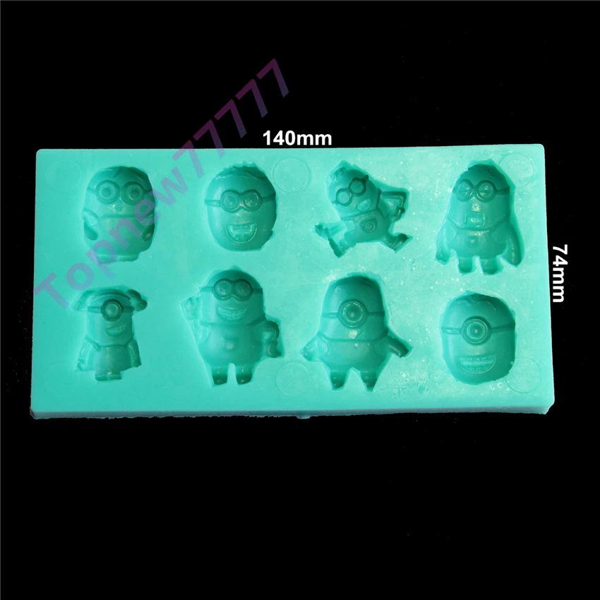 1 шт. 3D Гадкий я Миньоны формочка для шоколадных конфет Jello объемные силиконовые