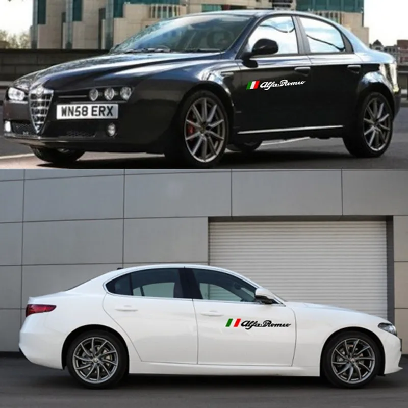 1 комплект/2 шт. новый флаг Alfa Romeo из Италии автомобильная боковая эмблема значок