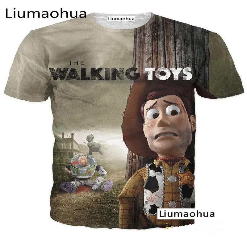 Liu Maohua 2018 ходить игрушка футболка Toy Story сержант Вуди мультфильм бас Лайтер 3D