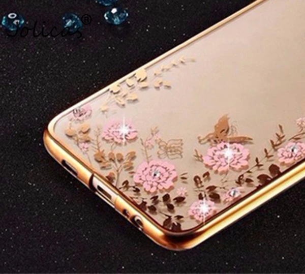 Чехол для samsung Galaxy S9 плюс S8 J1 J3 J5 J7 A3 A5 A7 S3 S4 S5 S6 S7 край G530 S8 чехол с металлическим эффектом Мягкий ТПУ чехол для телефона - Цвет: Gold Rose