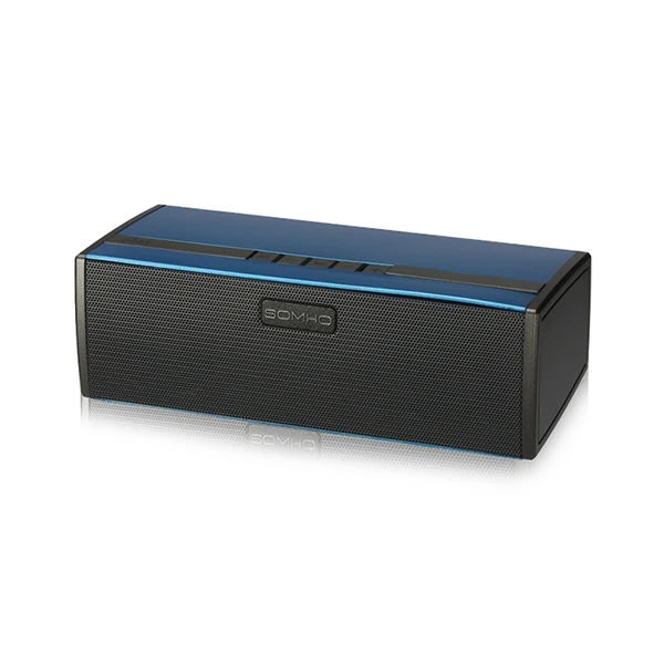 SOMHO S323 Bluetooth беспроводной динамик супер бас портативный динамик s с fm-радио - Цвет: Blue