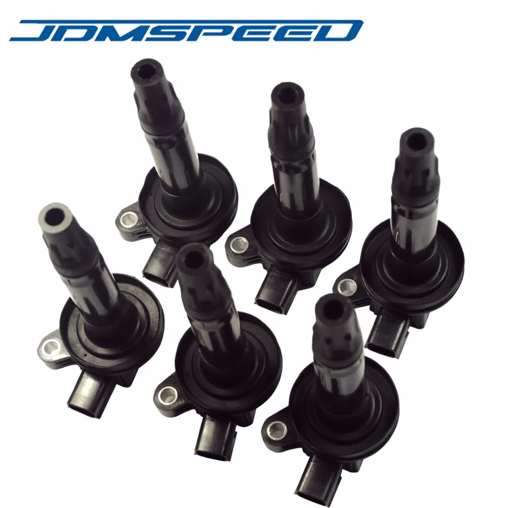 jdmspeed комплект из 6 шт. катушки зажигания UF553 DG520 7T4Z-12029-E C1595 подходит для Ford Lincoln 3.7L 3.5L V6