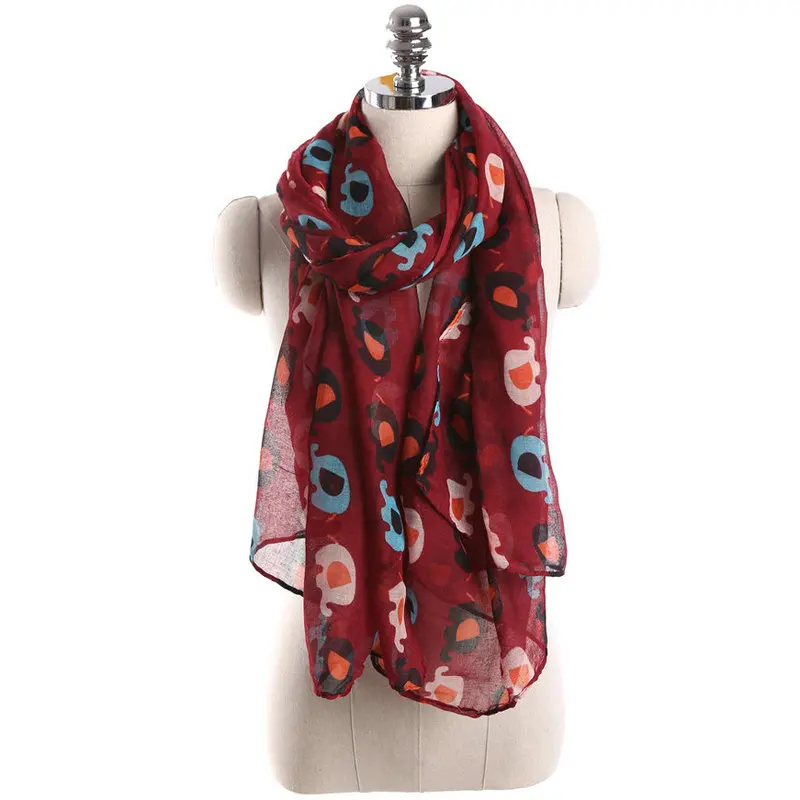 Маленький шарф в виде индийского слона богемный оригами слон тайские шарфы