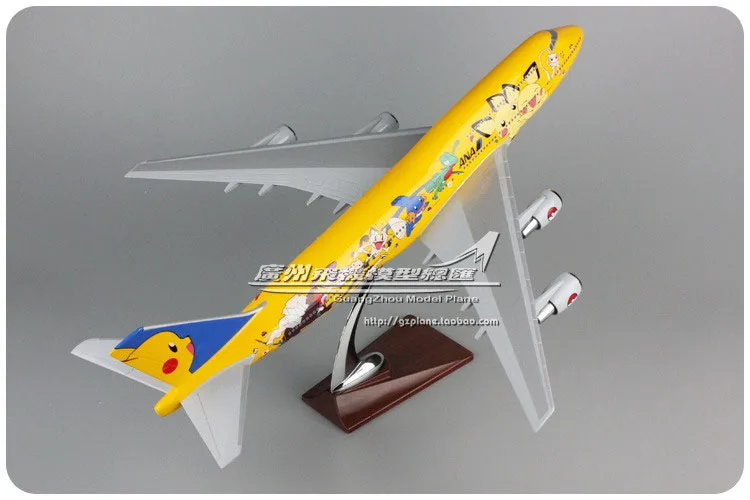 47 см все Nippon Air ANA модель самолета Смола Боинг 747 карманная модель монстра PokemoGO модель самолета Пикачу B747 модель самолета