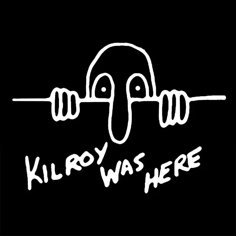 12 7 см * 8 9 Kilroy был здесь значок Второй мировой войны военные Марины армейские