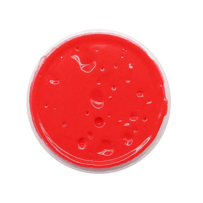 red QUINEE OX 6 цветов игрушка для снятия стресса цвет радуги слизистый Пластилин слизи пушистый наполнитель интересная игрушка антистресс слизи дети Gi - Цвет: red