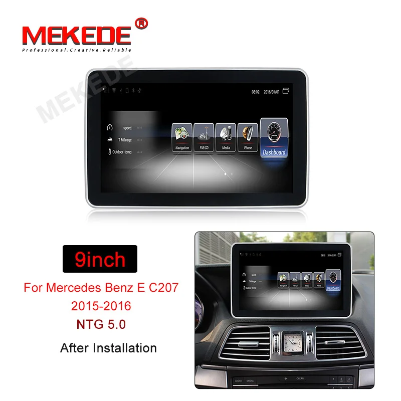 2015-2016 NTG 5.0 MEKEDE Android 7,1 4G LTE автомобильный мультимедийный плеер Автомобильный DVD для Benz E class Coupe W207 C207 A207 2009- gps Радио 3g ram 32G rom - Цвет: 2015-2016 NTG 5.0