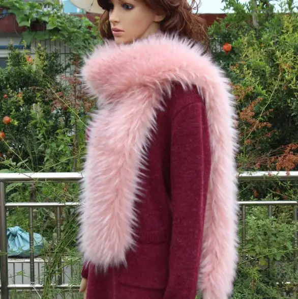 New women's Faux Fox collar Women Scarves brand Fashion luxury multicolor mufflers long Warm shawl fake Fur neckerchief WME10 |