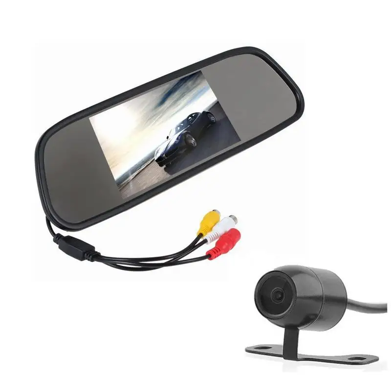 XYCING 4 3 дюймов TFT LCD цветной монитор автомобиля зеркало заднего вида парковки +