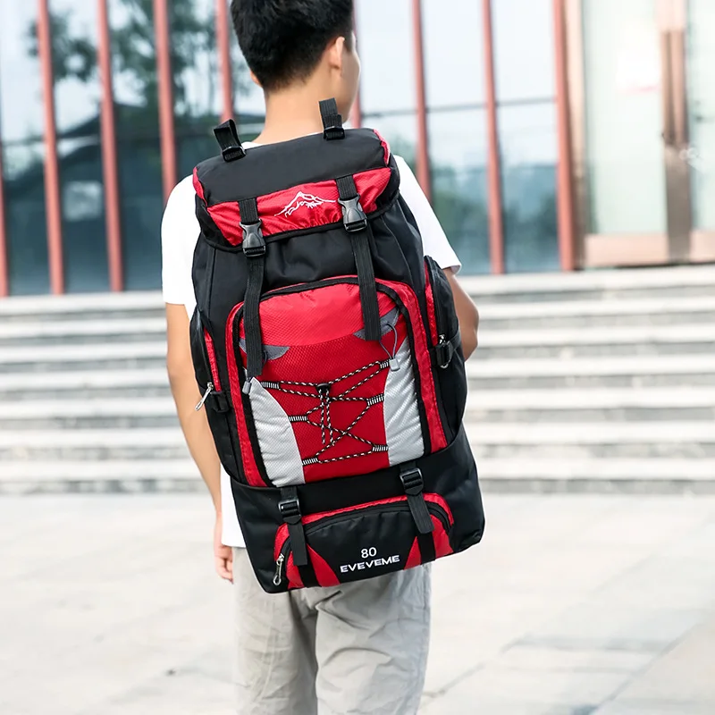 80L водонепроницаемый рюкзак для альпинизма походов Военный Тактический Рюкзак