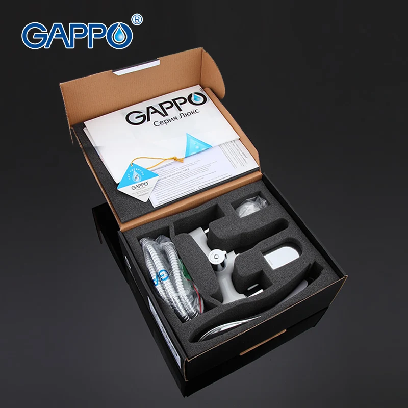 

GAPPO Bathroom Sink Faucets torneira bathtub faucet torneira Brass body shower sink Tap Cold Hot water in hand shower G3249