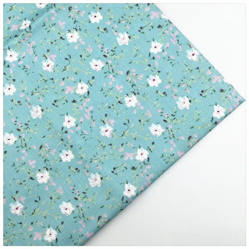 Syunss смешанные цвета цветочный принт хлопок твил ткань для шитья детская игрушка