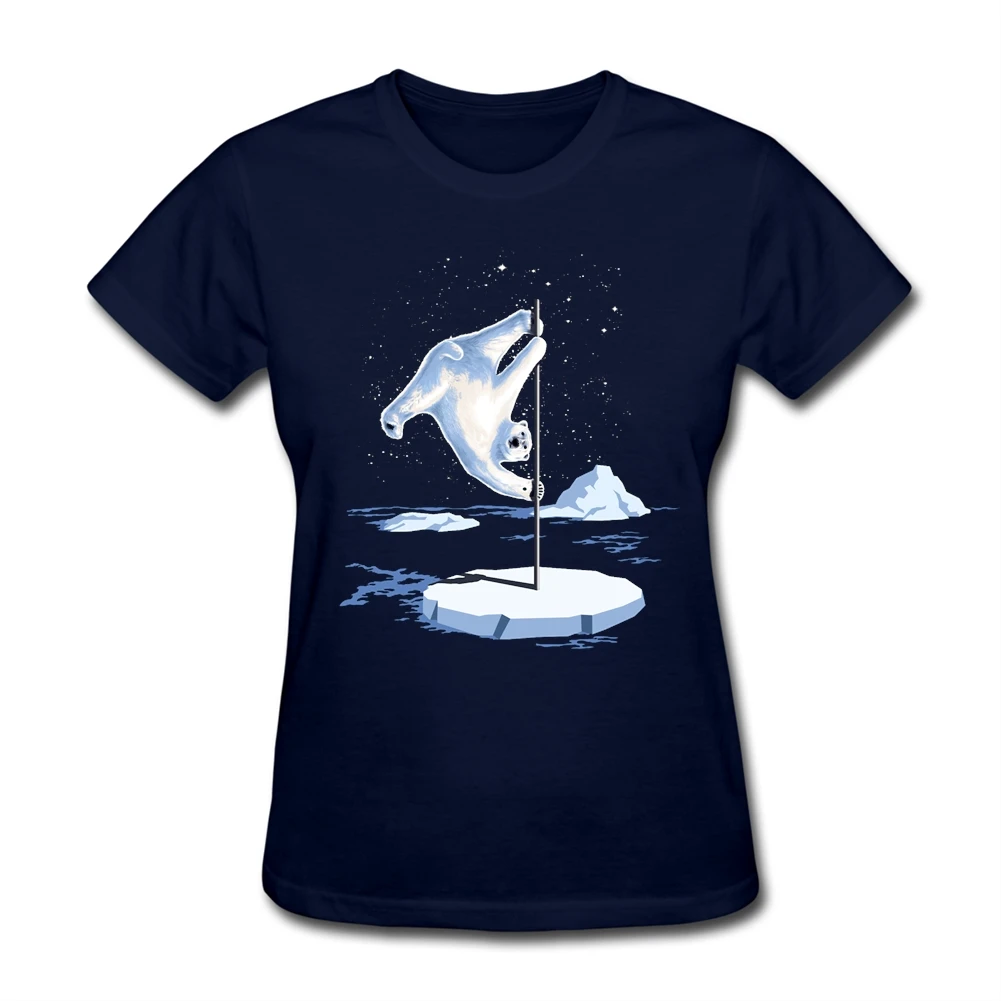 Футболка женская с круглым вырезом модная Повседневная рубашка северополюсным