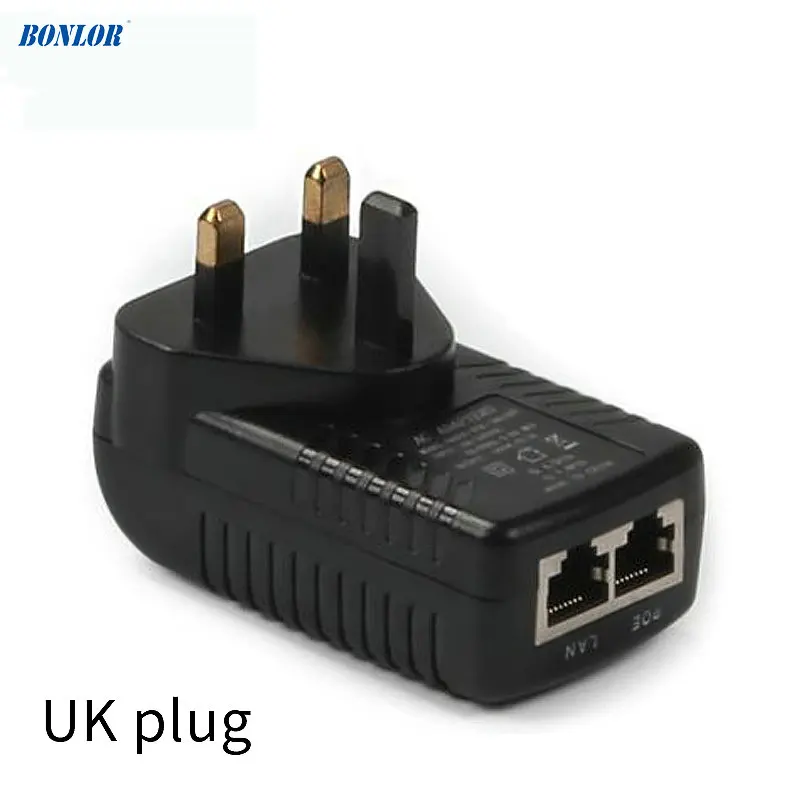 Инжектор POE 12 В постоянного тока 1 А (Power Over Ethernet) Вт настенный штекер переключатель