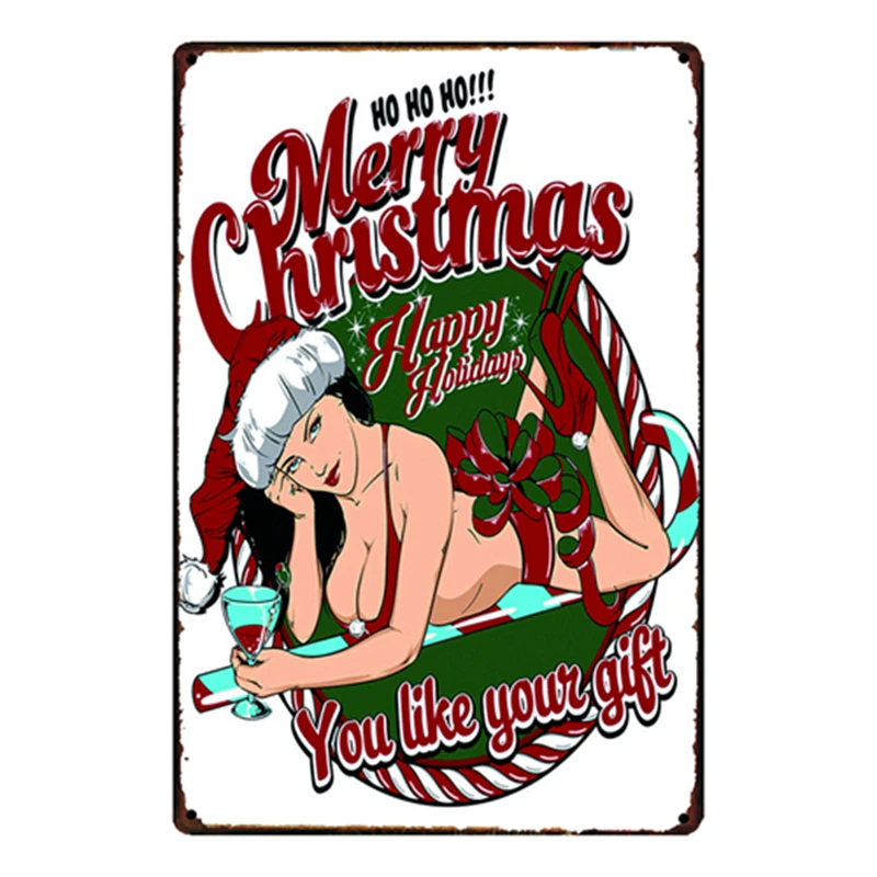 [Mike86] Merry Christmas Санта Клаус металлический знак домашний магазин ферма Декор Vinage потертый шик настенный художественный плакат 20*30 см FG-263 - Цвет: SA-3696
