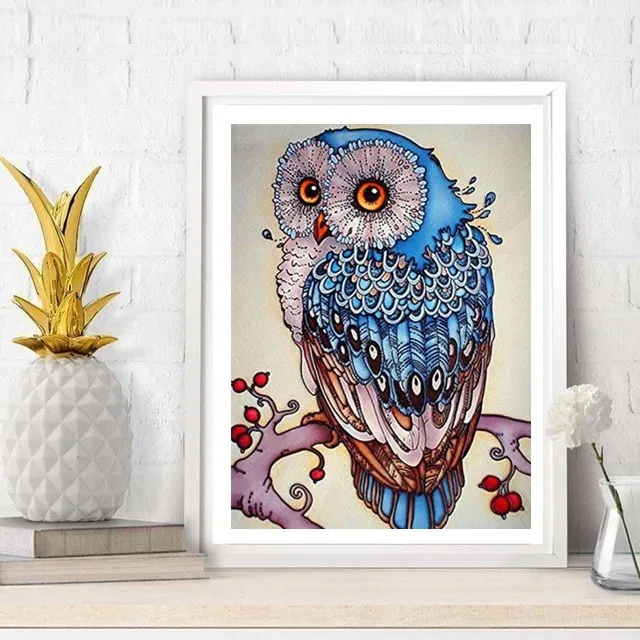 Алмазная 5D картина сделай сам с рисунком совы полная вышивка мозаика ручной