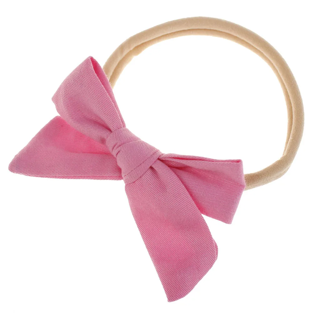 1 шт. нейлоновая повязка на голову для девочек Эластичная головная с бантиком