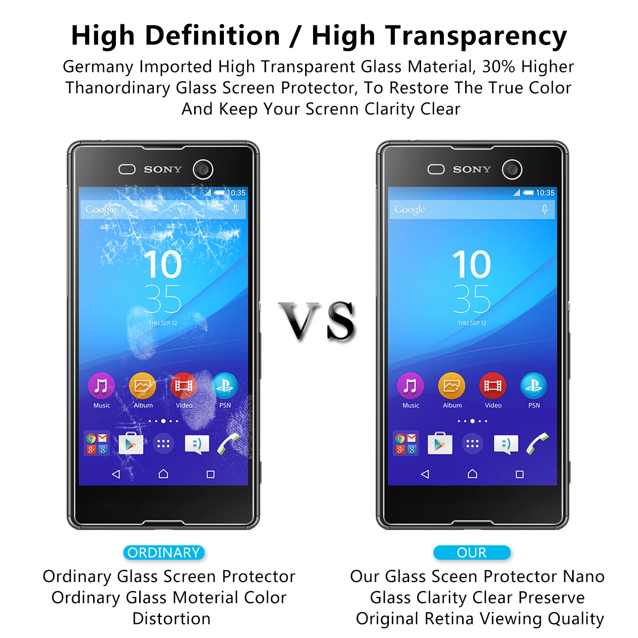 2.5D 0 26 мм 9H Премиум Закаленное стекло для Sony Xperia M5 E5603 защита экрана закаленная
