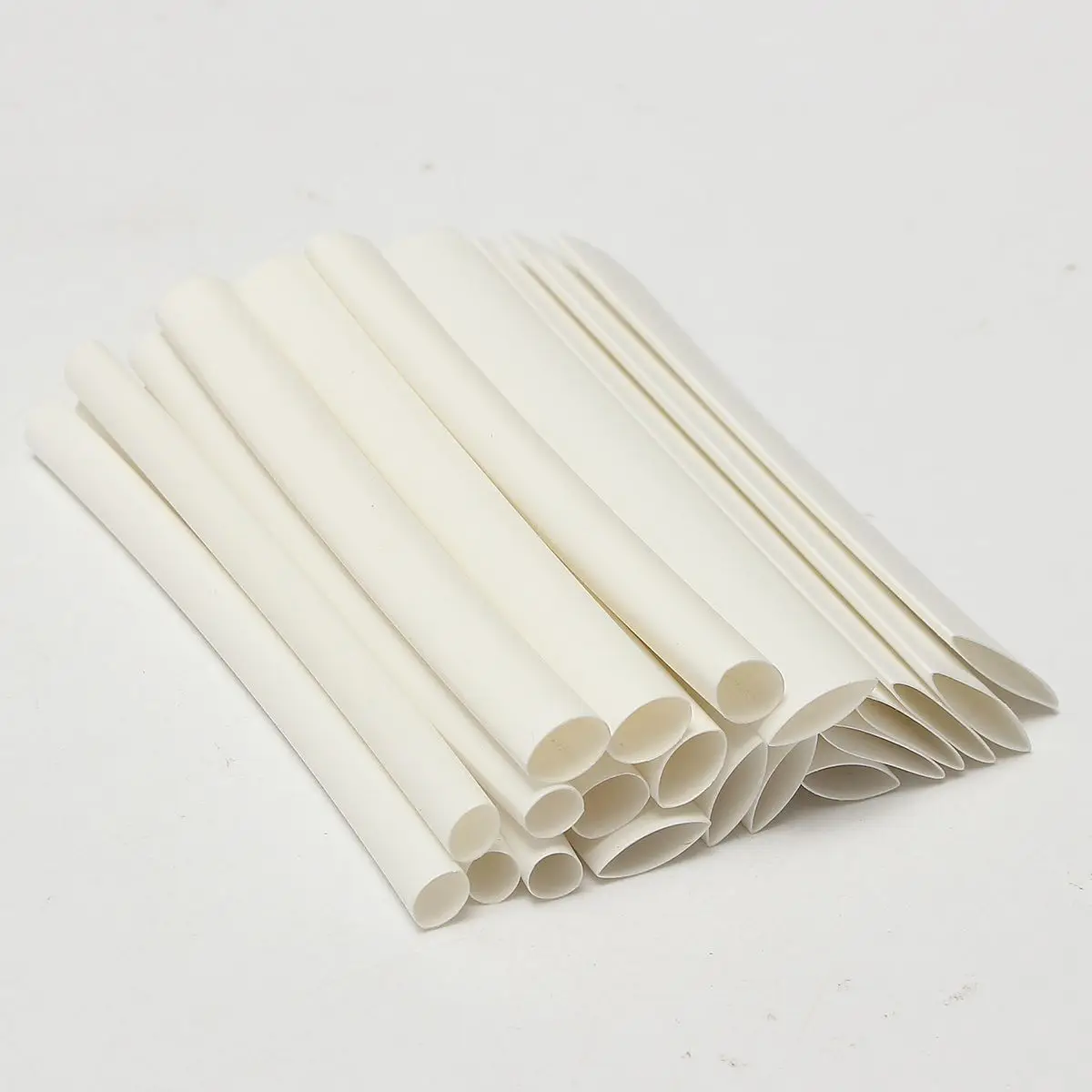 SHGO-20Pcs White 3/4: 1 Heat Shrink Tubing Wrap Wire For iPhone iPad Android Samsung Data Line Heatshrink Tubes | Обустройство дома