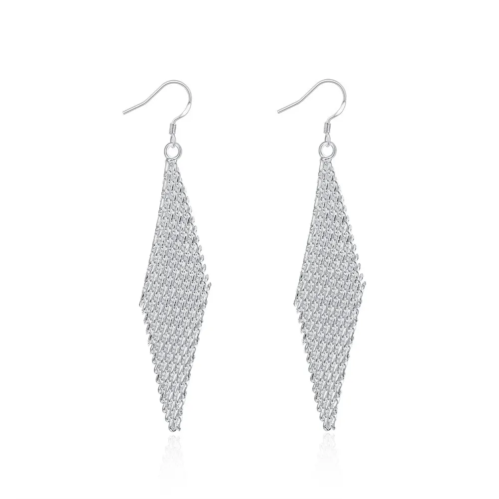 

Simple geometric shape silver earrings 925 pure silver ear hook earrings trend ladies earrings alibaba express