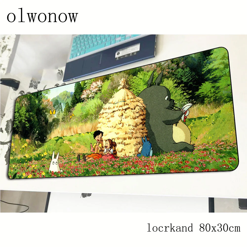 

Totoro mousepad gamer Birthday present 800x300x3mm gaming mouse pad Customized notebook pc accessories padmouse ergonomic mat