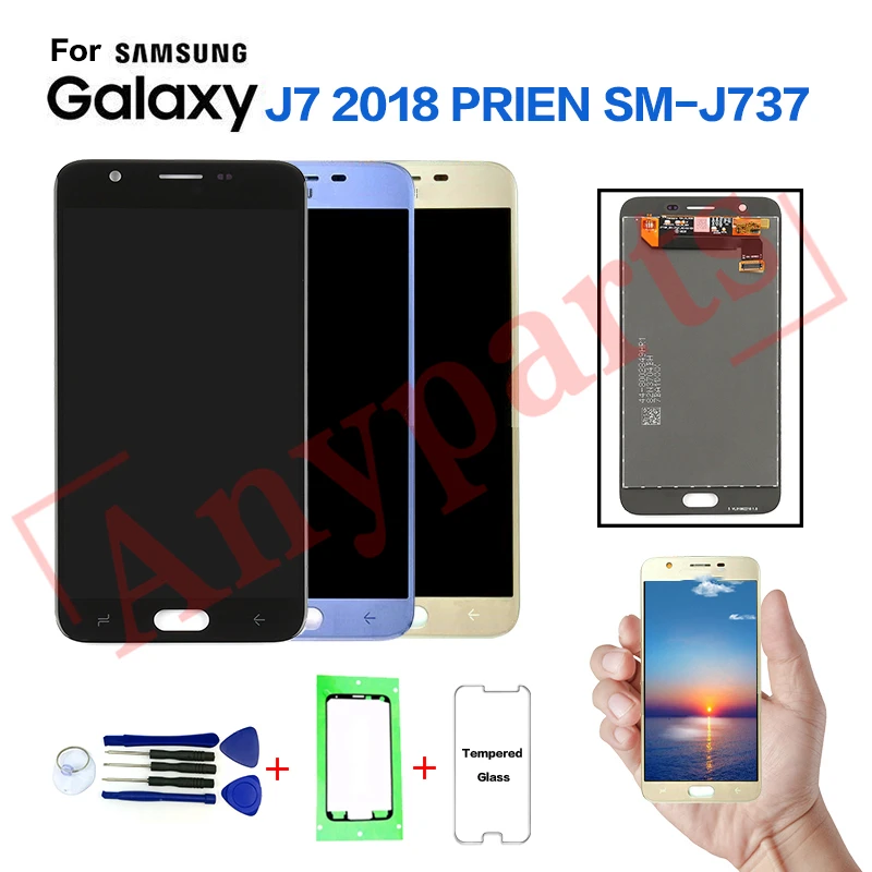 Для SAMSUNG Galaxy J7 2018 SM J737V ЖК экран Замена для samsung уточнить J737P J737A экран|Экраны