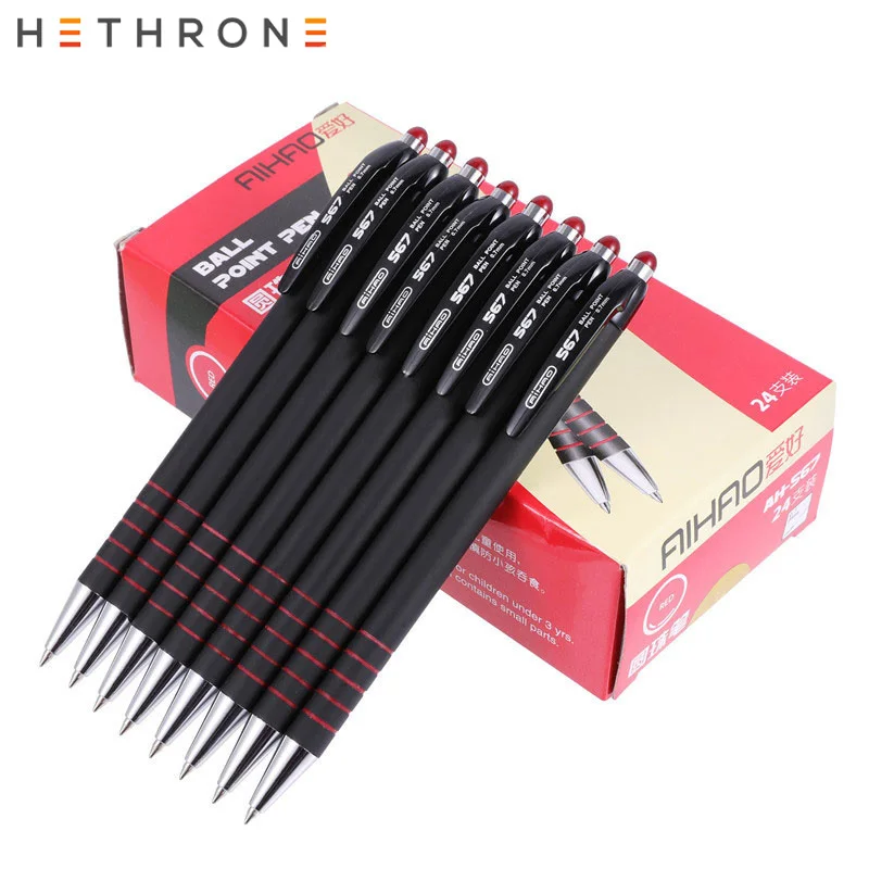 Hethrone 3 шт Высокое качество шариковые ручки для офисных принадлежностей 0,7 мм черная Шариковая ручка для школы каллиграфия канцелярские принадлежности