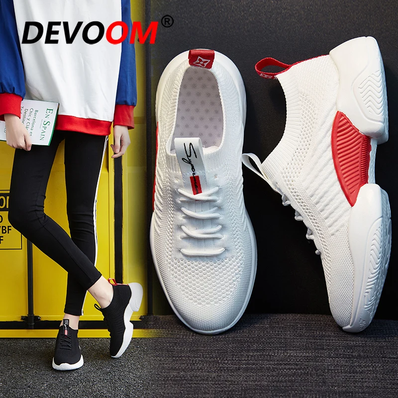 Кроссовки женские летние на плоской подошве дышащие | Обувь