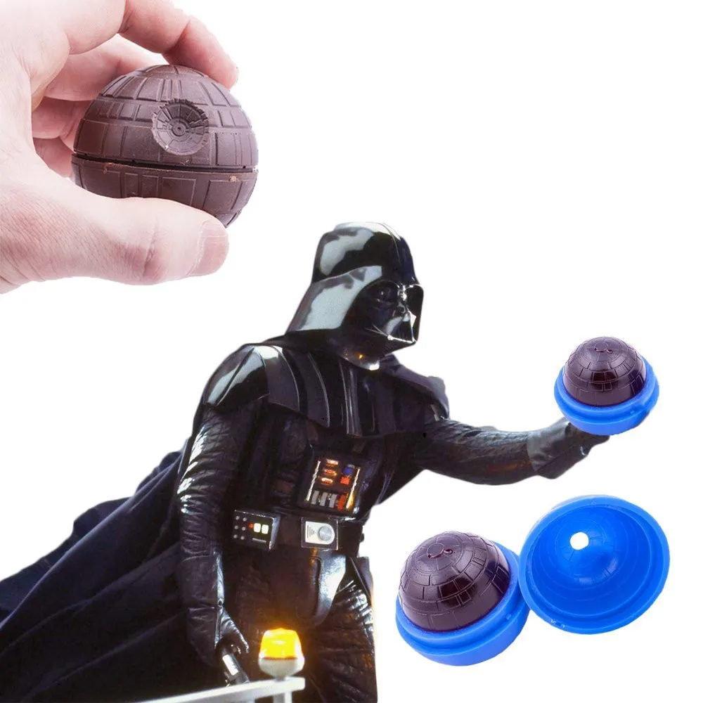 2016 Caliente Creativo de Silicona Azul Wars Death Star Ronda Bola Hielo Bandeja Del Molde cubo Esfera DIY | Игрушки и хобби