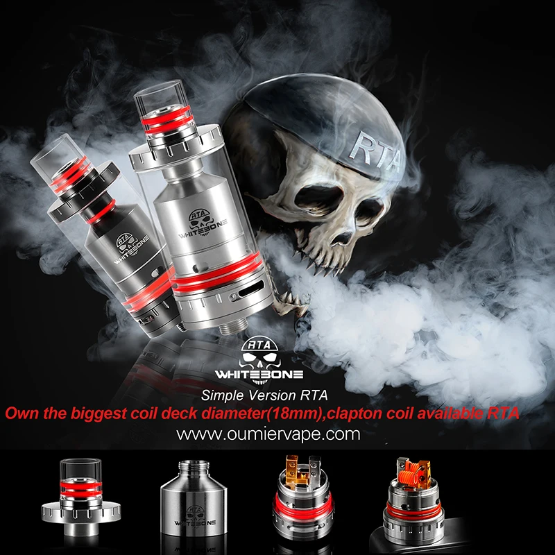 Нержавеющей и Черный Электронная Сигарета Clearomizer RTA Rebuildable Распылитель 3.5 мл
