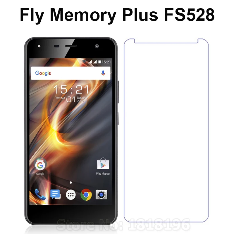 Защитное стекло 9H для Fly Memory Plus Fs528 закаленное защиты экрана пленка Телефона fly fs528