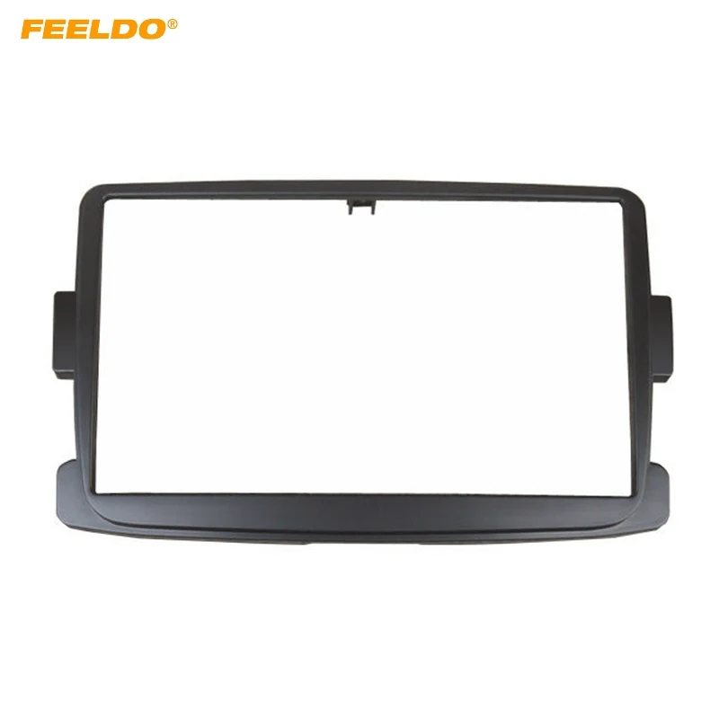 Автомагнитола FEELDO для Renault Duster 2010 + 2 Din монтажный комплект установки на приборную