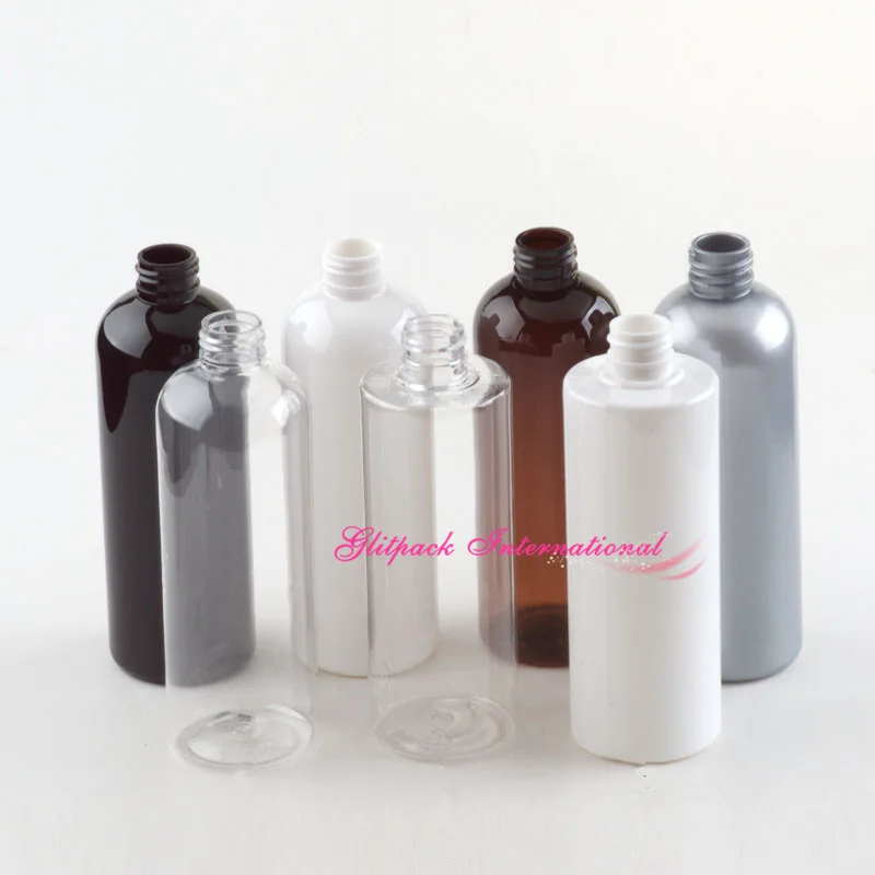 300ml bottle refillable Gold Pump PET Empty bottles for shampoo soap pump dispenser silver cover plastic 10oz pearl gray | Красота и
