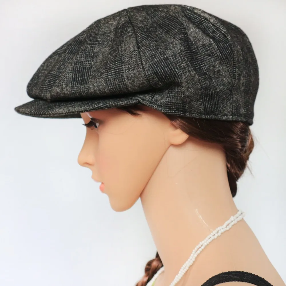 BooLawDee шерстяная ткань 8 панель newsboy cap campaniform Топ для взрослых мужчин и женщин осень и зима досуг термо носить M614