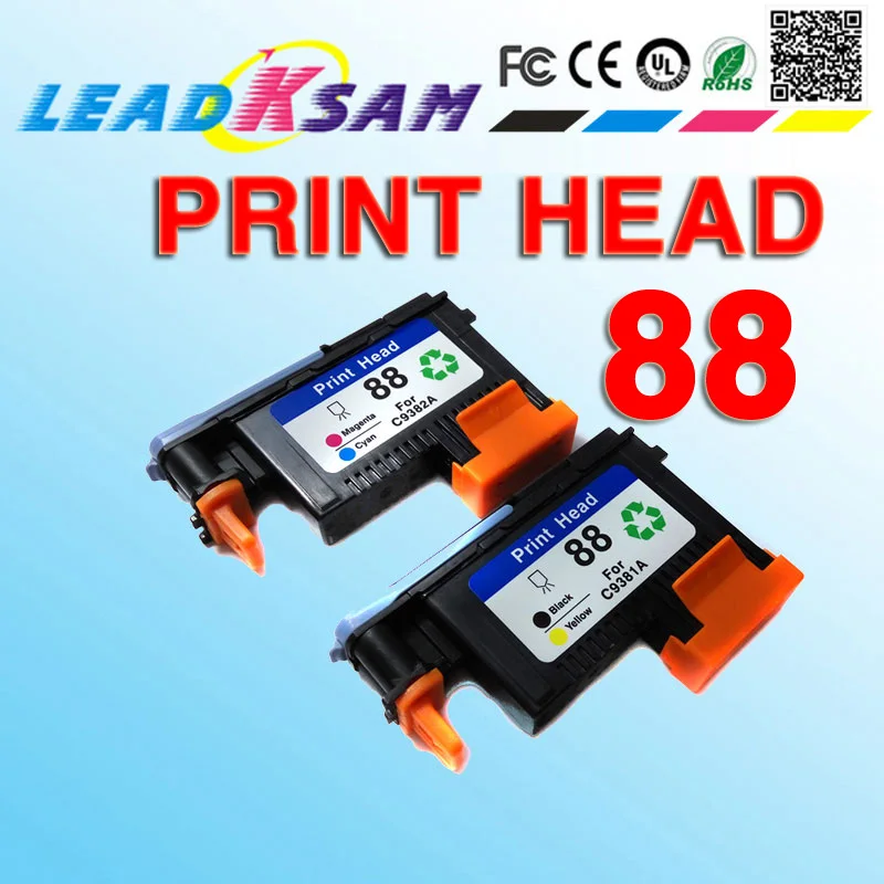 88 головка C9381A C9382A печатающей головки совместимы для hp88 K550 K5400 K8600 L7000 L7480 L7550 L7580 L7590