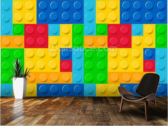 

Custom wallpaper for children. Building Blocks,3D wallpaper mural for living room bedroom kitchen wall waterproof PVC wallpaper