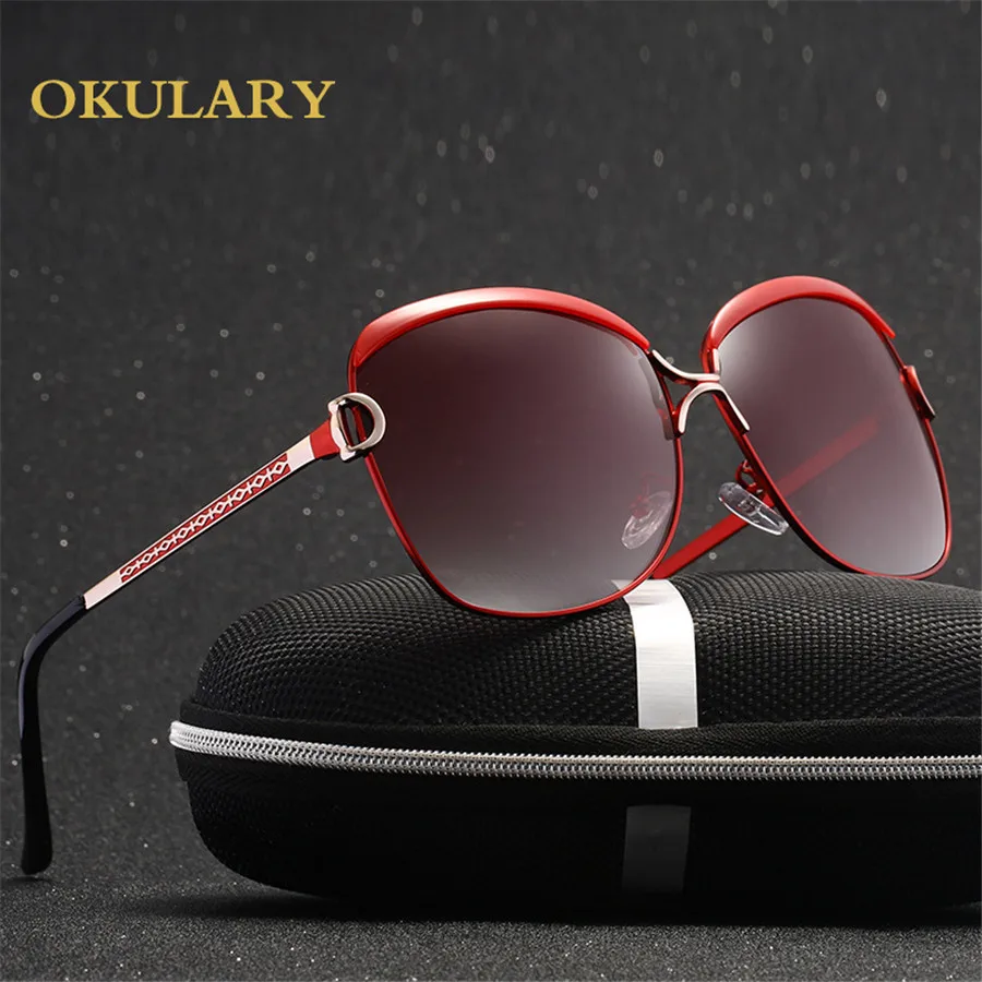 OKULARY поляризованных солнцезащитных очков Для женщин Мода Glasse Брендовая