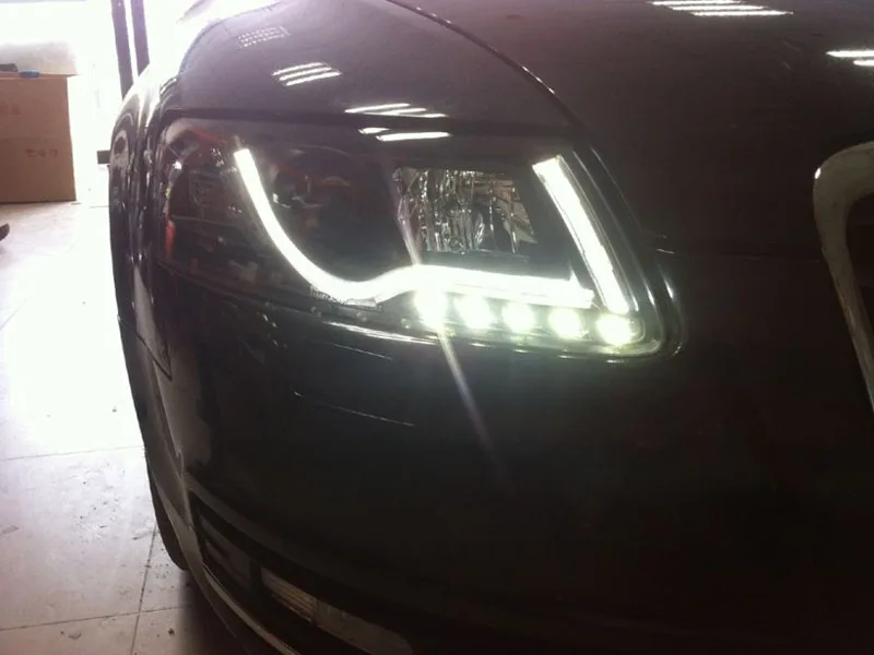 Фары проекторного типа V2 стиля для Audi A6 A6L, подходят для моделей 2005-2008 и 2009-2012 с оригинальной системой HID/Xenon. Гарантируют высокое качество и правильную посадку.