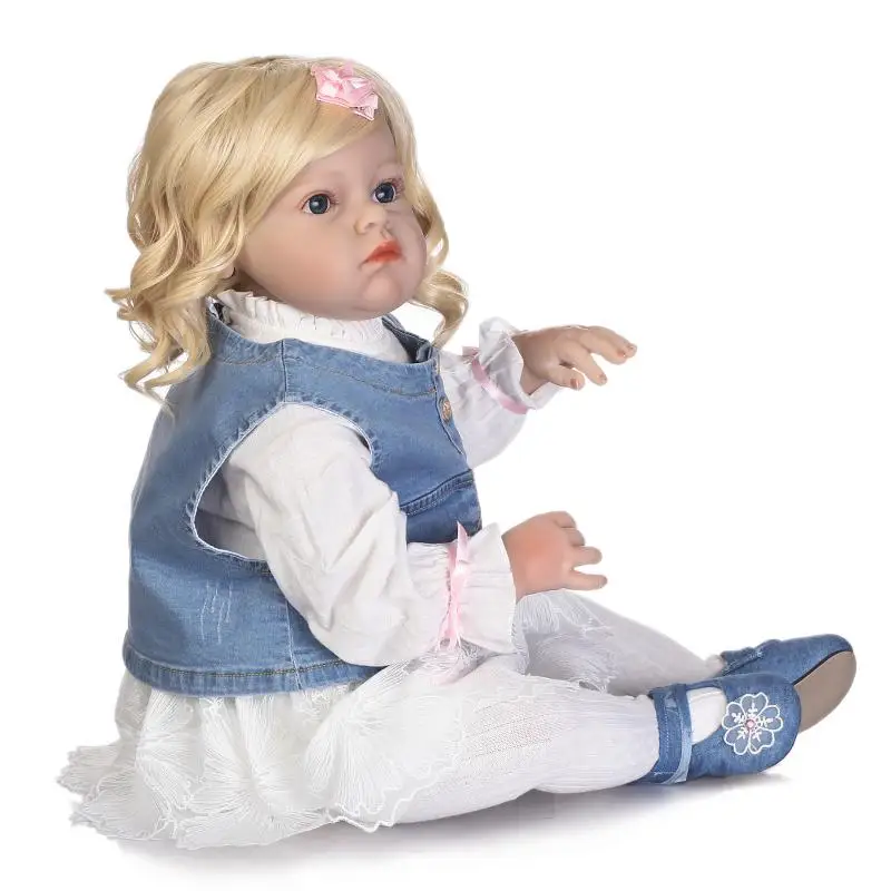 70 см Кукла Reborn Toys Принцесса Девочка мягкая силиконовая BeBe Lifelike Новорожденные