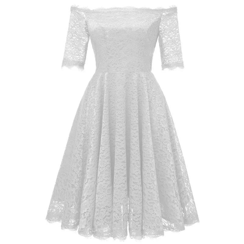 Robe de soiree короткое элегантное кружевное вечернее платье с открытыми плечами, вечернее платье, элегантные вечерние платья, сексуальное официальное платье