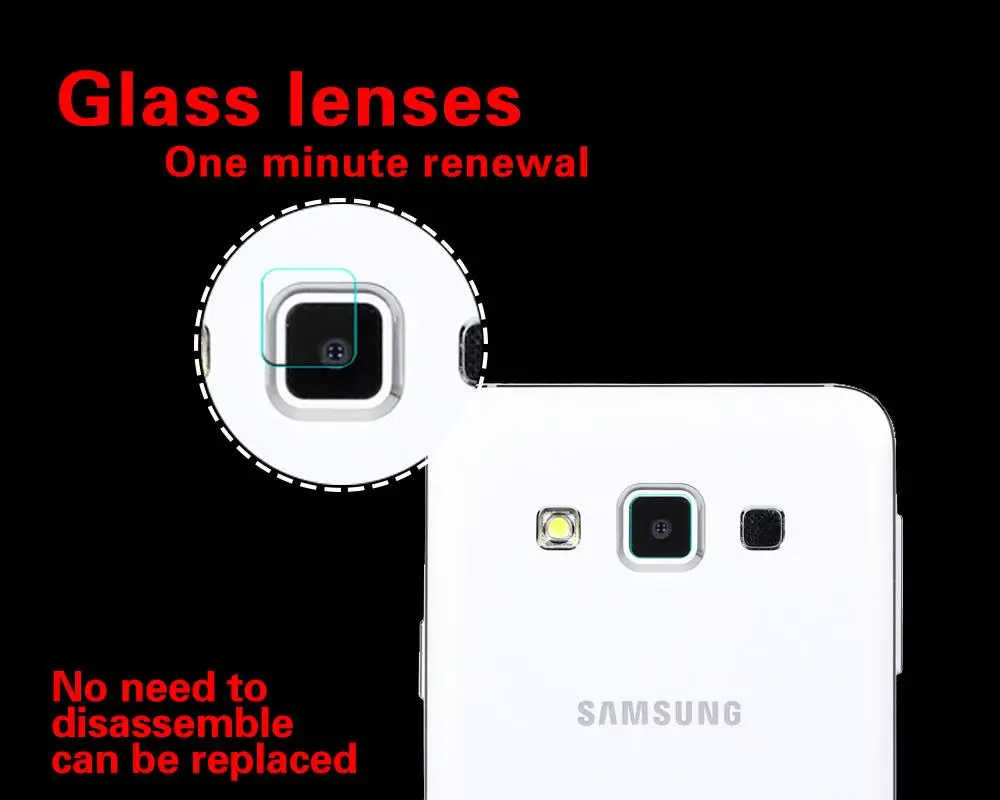 Защитная пленка для задней камеры из закаленного стекла Samsung Galaxy A3 A5 A7 A8 A3000 A5000 A7000