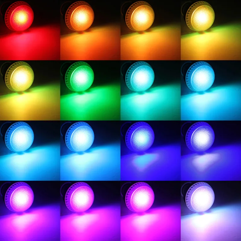 Светодиодные лампы RGB 5 Вт 9 Вт E27E14B22 RGB, 16 цветов, 85-265 в, для украшения дома и вечеринки, с ИК-пультом дистанционного управления (art.: 7917b3bde) - 7917b3bde