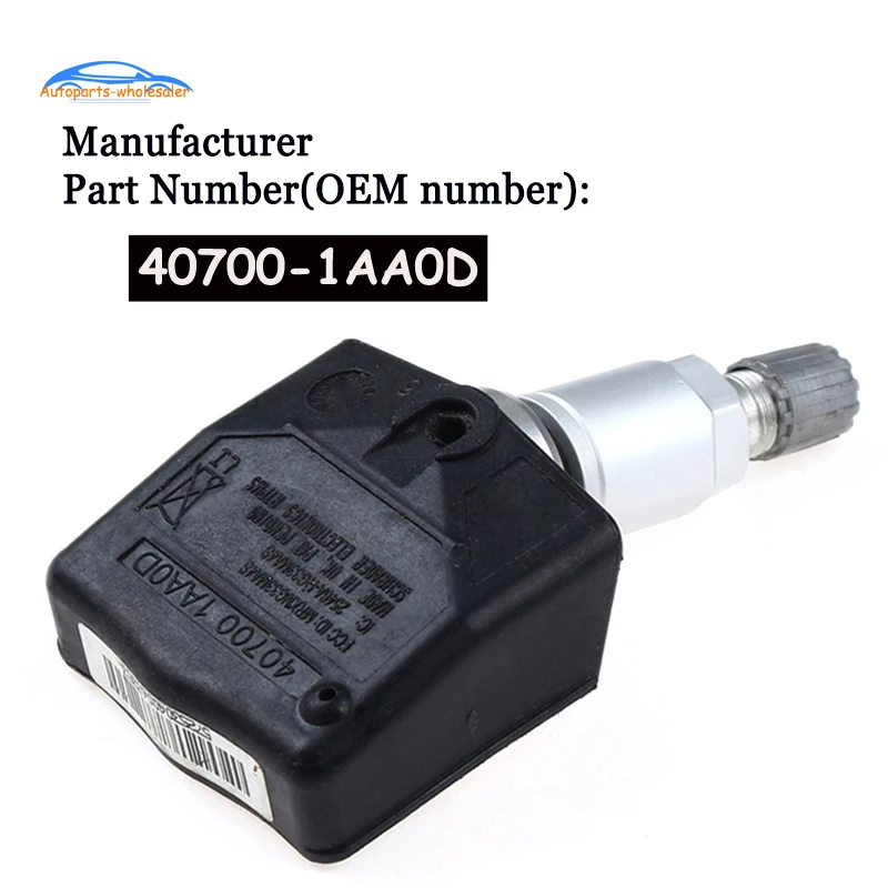Новый 40700-1AA0D 407001AA0D для Nissan Titan TPMS датчик давления в шинах монитор 315 МГц автомобиль