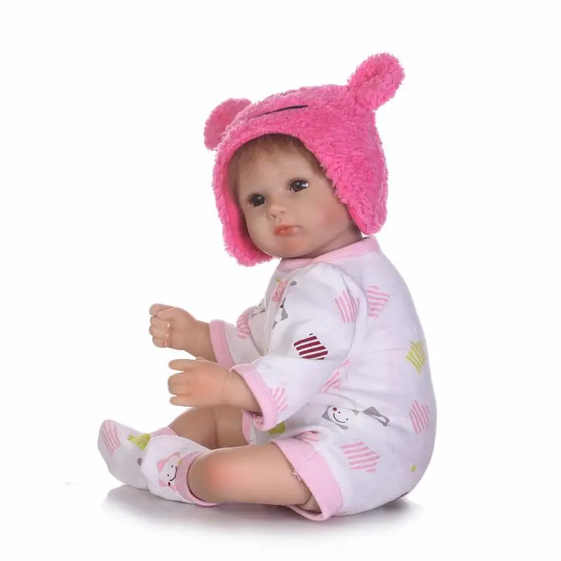 

NPK Doll reborn 16"40cm soft silicone dolls reborn for girls bebe toys gift reborn bonecas brinquedo menina